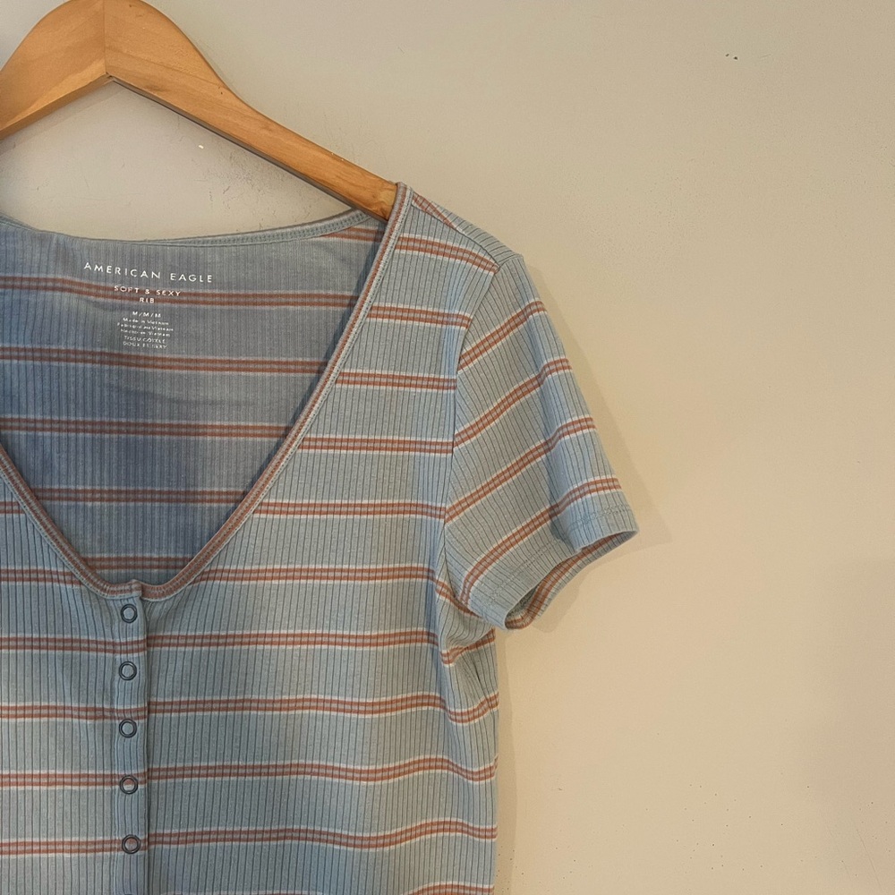 American Eagle soft & sexy tank top stretch caramel camel‎ brown M - Picture 4 of 9